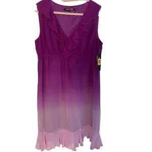 Gianni Bini Felicity Dress in Majesty Purple Ombre Size 6